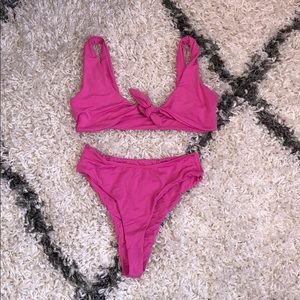 Pink bikini set
